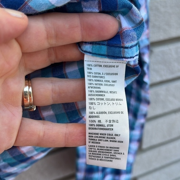 Hollister Plaid Seersucker Button Down SzS - Picture 6 of 8